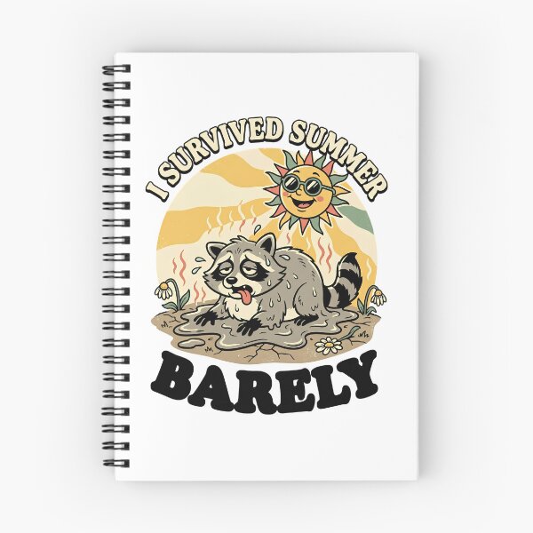 Item preview, Vintage Hot Summer Raccoon - I Survived Summer designed and sold by BumbleBloom7.