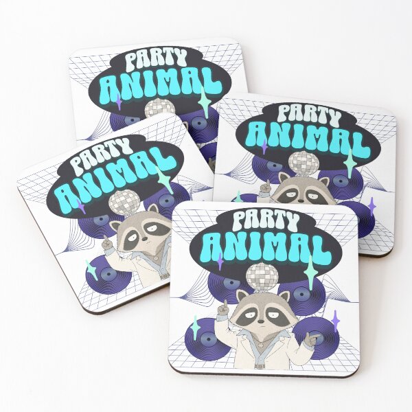 Item preview, Retro Party Animal Raccoon Disco Tee designed and sold by TheSnarkyShark.
