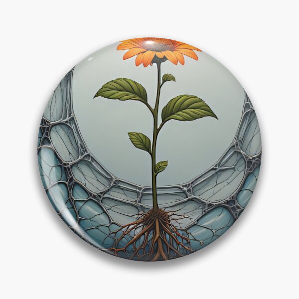 Item preview, A flower grows from roots inside a mysterious ring. designed and sold by Mianku | Für das Leben.