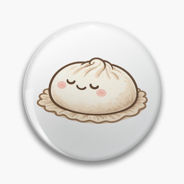Item preview, Cute Kawaii Japanese Steamed Bun Gyoza designed and sold by ajamzbox.