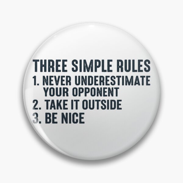 Item preview, Three Simple Rules designed and sold by CRINGEWORTHY TEES.