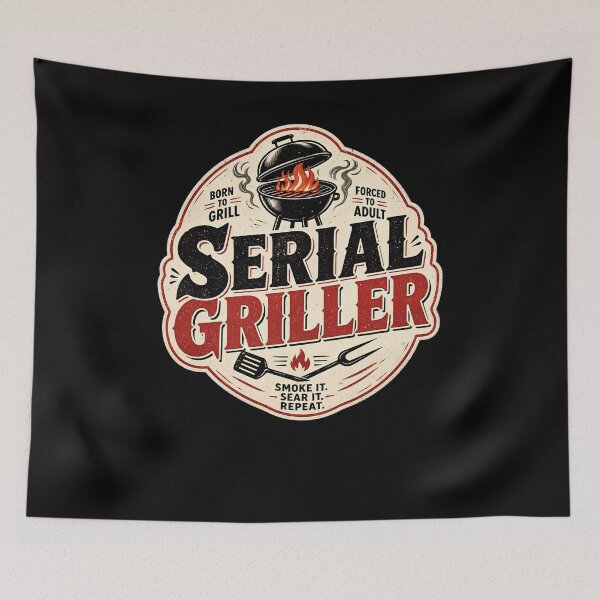 Item preview, Serial Griller BBQ designed and sold by FreshPixelArt.