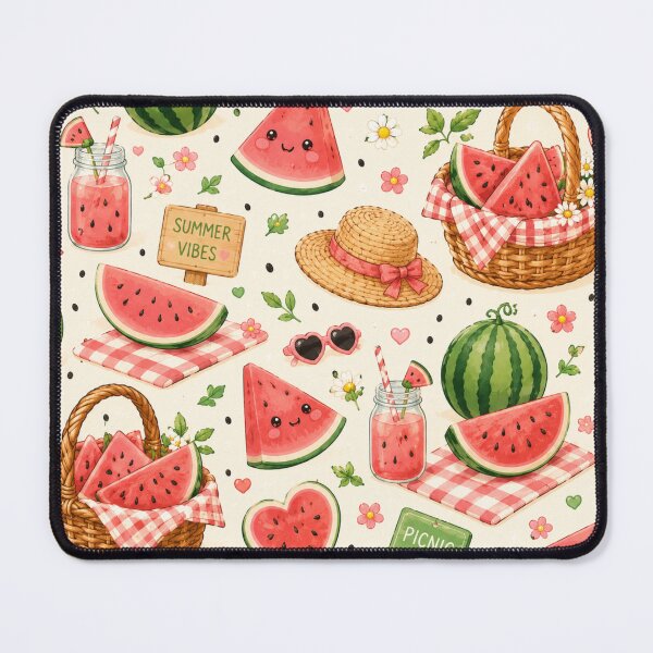 Item preview, Watermelon Picnic Summer Pattern designed and sold by Aramdesing.