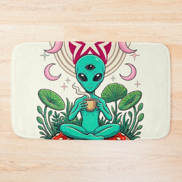 Item preview, Cosmic Alien Coffee Meditation designed and sold by etermagico.