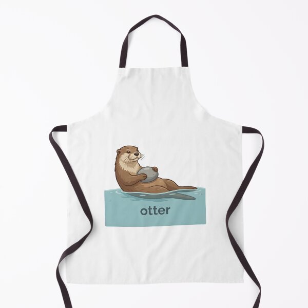 Item preview, Cute otter illustration in water designed and sold by Smoking_Animals .