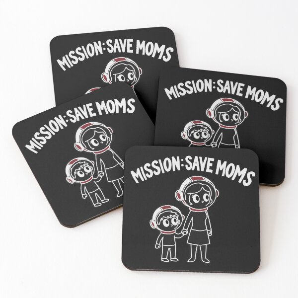 Item preview, Mission Save Moms Retro Astronauts designed and sold by ZuriRetroPrints.