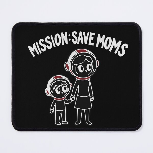 Item preview, Mission Save Moms Retro Astronauts designed and sold by ZuriRetroPrints.
