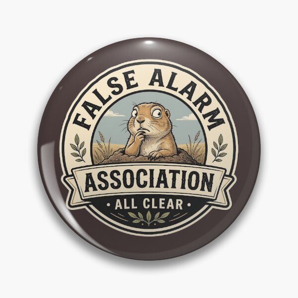 Item preview, False Alarm Association T-Shirt - All Clear Prairie Dog Vintage Badge Logo Design  designed and sold by Halejo68.