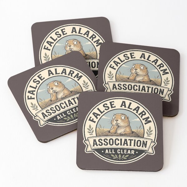 Item preview, False Alarm Association T-Shirt - All Clear Prairie Dog Vintage Badge Logo Design  designed and sold by Halejo68.