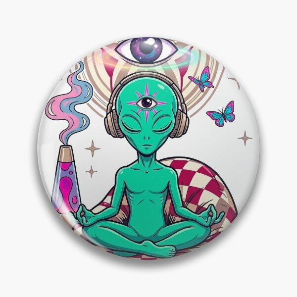 Item preview, Cosmic Frequency - Y2K Alien Meditation designed and sold by etermagico.