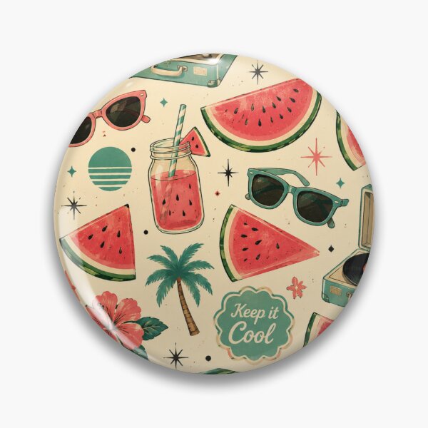 Item preview, Retro Watermelon Summer Pattern designed and sold by Aramdesing.
