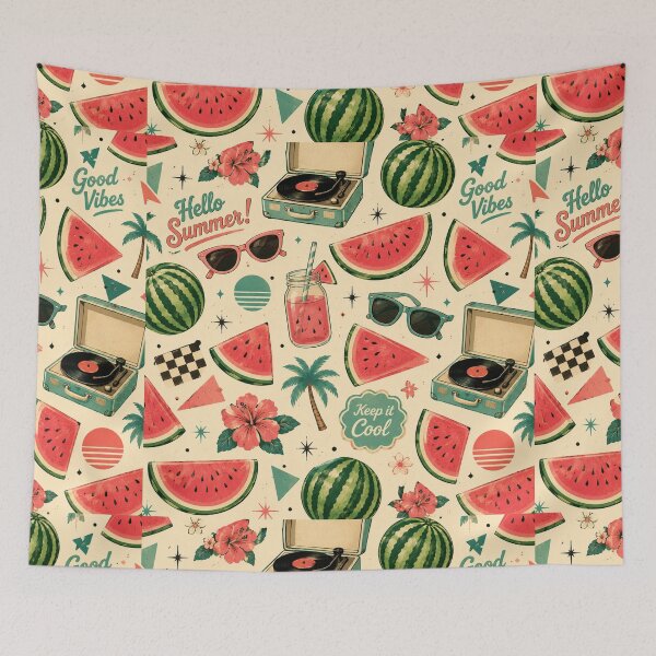 Item preview, Retro Watermelon Summer Pattern designed and sold by Aramdesing.