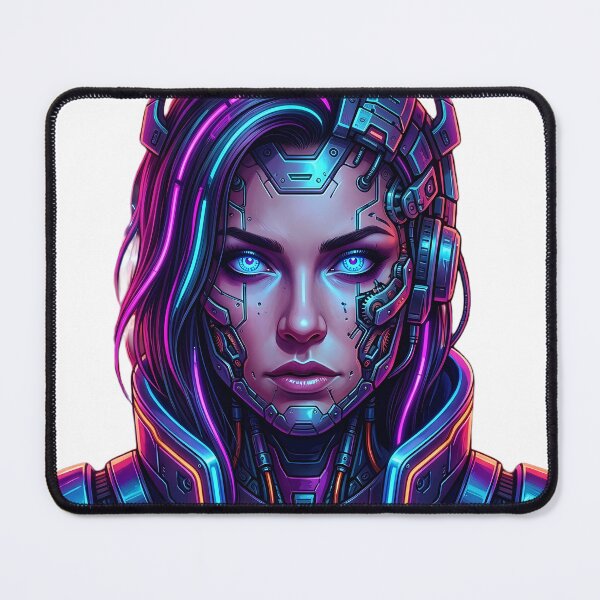 Item preview, Cyberpunk Android Face - Neo Tokyo Underground Streetwear designed and sold by SupernovaNote.