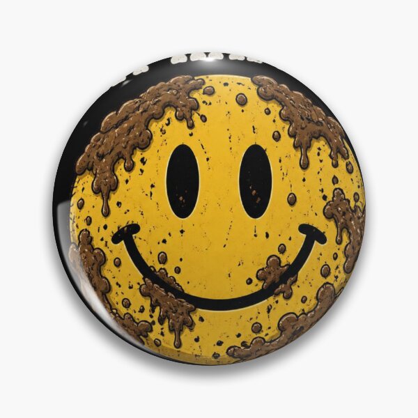 Item preview, Shit Happens Have A Nice Day Funny Sarcastic T-Shirt | Smiley Face Humor Tee designed and sold by SunnyDesign82.