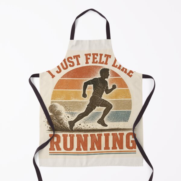 Item preview, I Just Felt Like Running Funny Retro Runner T-Shirt | Marathon Lover Gift designed and sold by SunnyDesign82.