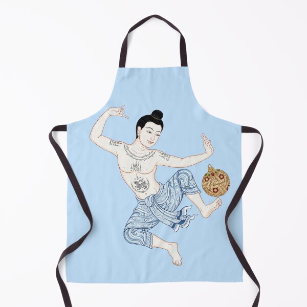 Item preview, Thai Sak Yant Warrior Kicking Christmas Bauble Art designed and sold by SIAM MERMAID.
