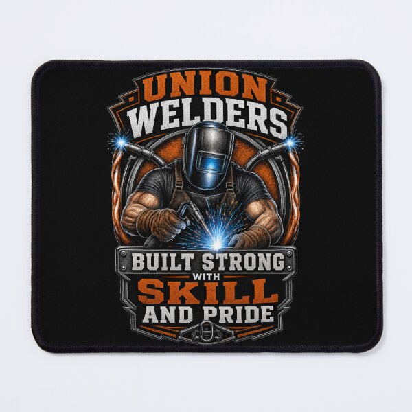 Item preview, Union Welders Built Strong With Skill And Pride Shirt | Blue Collar Welding Graphic Tee designed and sold by LabCore.