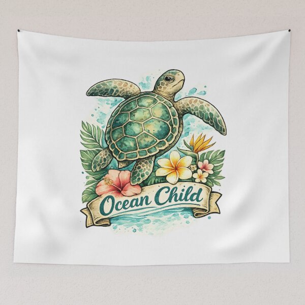 Item preview, Ocean Child Vintage Sea Turtle designed and sold by Mr Lee.