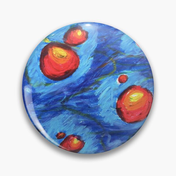 Item preview, Abstract Red & Blue Bubbles designed and sold by Recalcitrare Art.