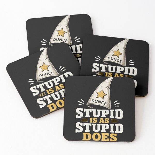 Item preview, Stupid Is As Stupid Does Funny Sarcastic T-Shirt | Dark Humor Dunce Cap Tee designed and sold by SunnyDesign82.