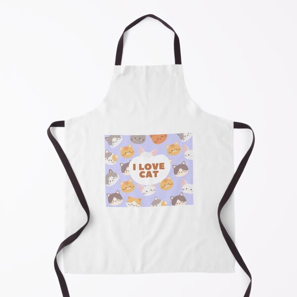 Item preview, ? I Love Cat Cute Kawaii Cat Pattern Illustration | Pastel Cat Lover Design designed and sold by PixelVibe Art.