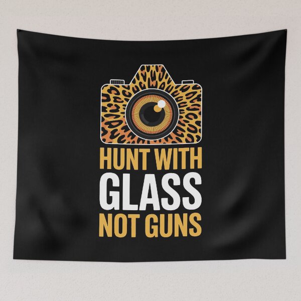 Item preview, Hunt With Glass Not Guns Ethical Wildlife Photography Statement designed and sold by NaturEdeN.