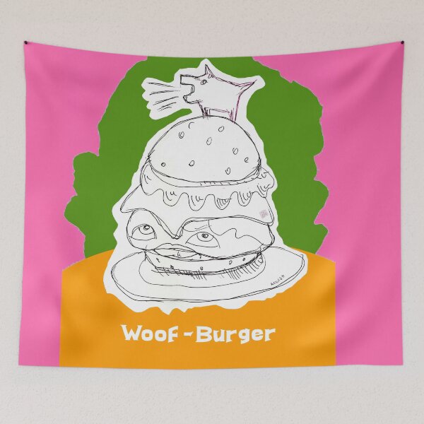 Item preview, Woof-Burger (Drawing by ACCI) designed and sold by VanyssaGraphics.