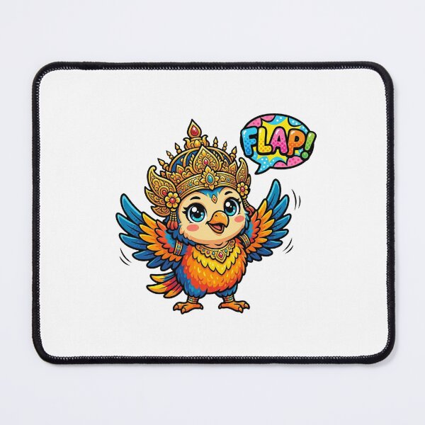 Item preview, Cute Chibi Garuda Balinese Bird Art designed and sold by DuckOddity.