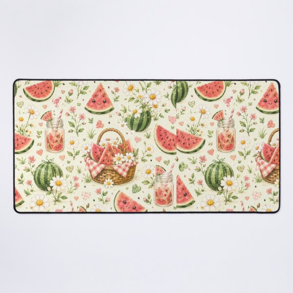 Item preview, Watermelon Daisy Meadow Pattern designed and sold by Aramdesing.