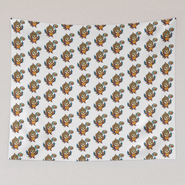 Item preview, Cute Chibi Garuda Balinese Bird Art designed and sold by DuckOddity.