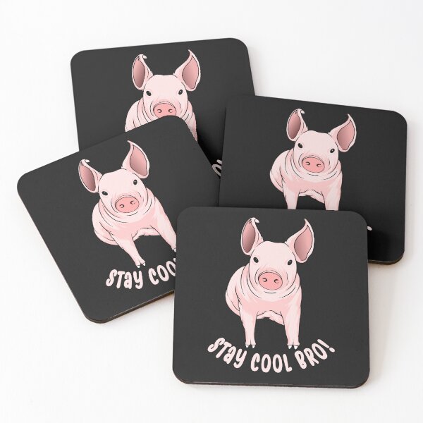 Item preview, Stay Cool Bro Pig Graphic designed and sold by UNIGRAPHIX.