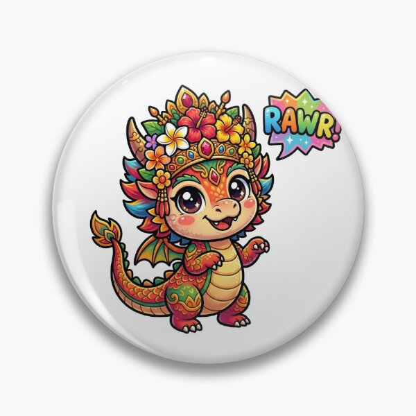 Item preview, Barong Naga Cute Chibi Dragon Art designed and sold by DuckOddity.