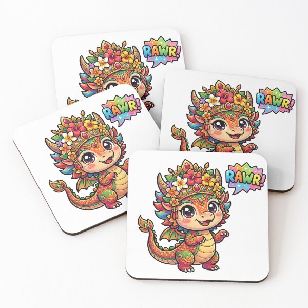 Item preview, Barong Naga Cute Chibi Dragon Art designed and sold by DuckOddity.