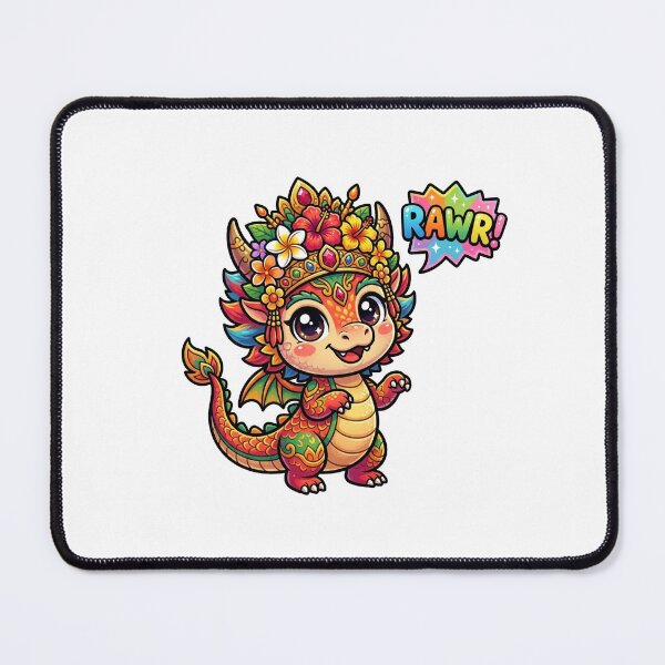 Item preview, Barong Naga Cute Chibi Dragon Art designed and sold by DuckOddity.