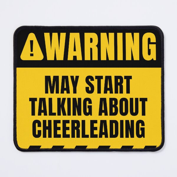 Item preview, Funny Cheerleading Warning Sign  designed and sold by MaryAller.