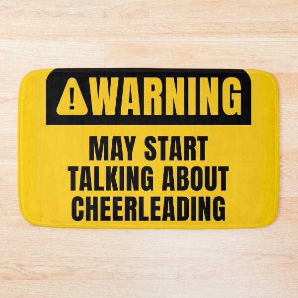 Item preview, Funny Cheerleading Warning Sign  designed and sold by MaryAller.