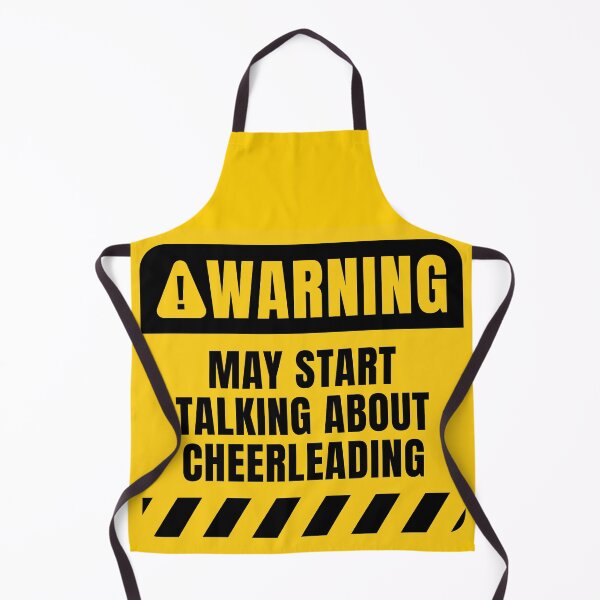 Item preview, Funny Cheerleading Warning Sign designed and sold by MaryAller.