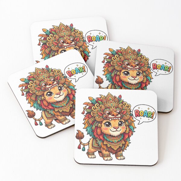 Item preview, Cute Chibi Barong Ket Lion Art designed and sold by DuckOddity.