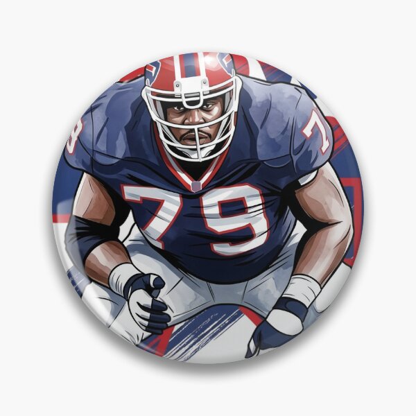 Item preview, Buffalo Trench Legend No. 79 – Retro 90s Football Lineman Art designed and sold by Thogan0416.