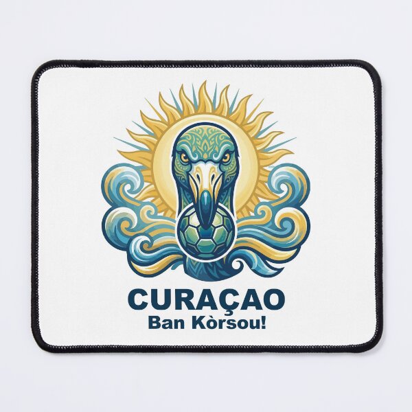 Item preview, World Cup Curacao Football Flamingo designed and sold by MarcV88.