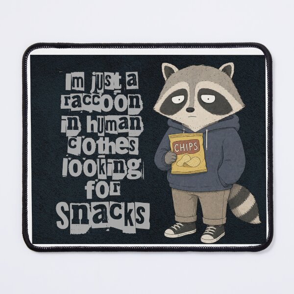 Item preview, Funny Hungry Raccoon Tee designed and sold by TheSnarkyShark.