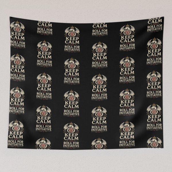 Item preview, Keep Calm and Roll for Initiative Dragon D20 Fantasy RPG Design designed and sold by extrisiceye.