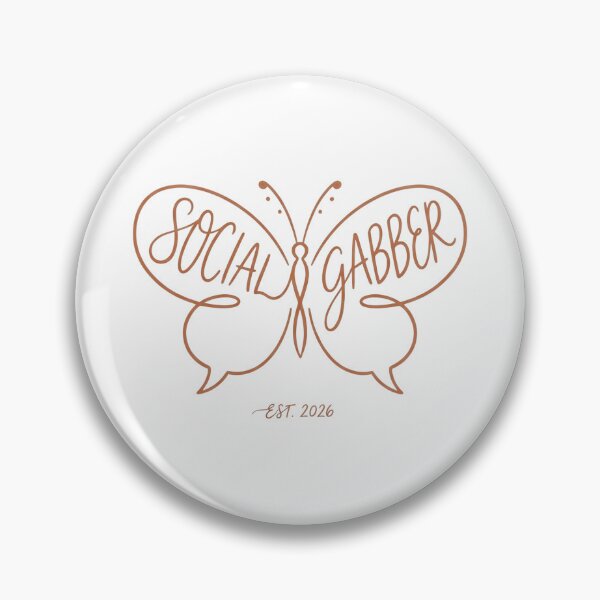 Item preview, Social Gabber Elegant Butterfly Speech Bubble Art designed and sold by OffBeatDesign1.