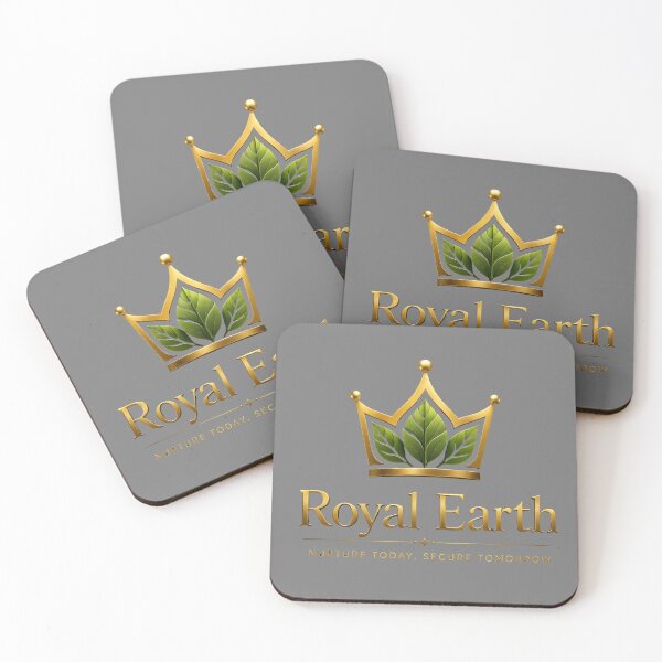 Item preview, Royal Earth Golden Crown Leaf Logo designed and sold by RoyalEarthstore.