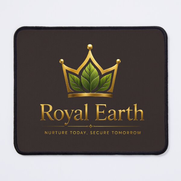 Item preview, Royal Earth Golden Crown Leaf Logo designed and sold by RoyalEarthstore.