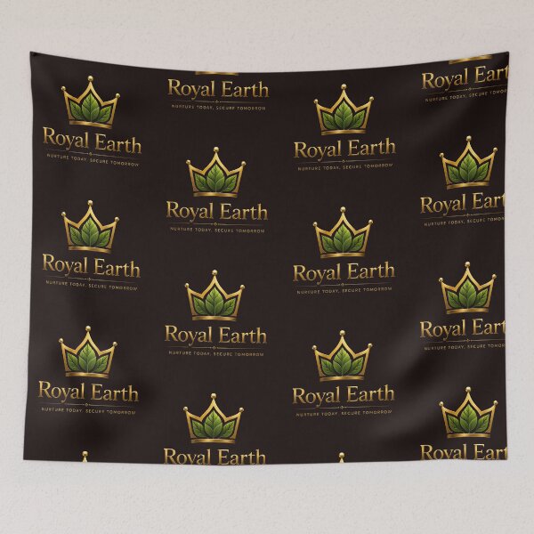 Item preview, Royal Earth Golden Crown Leaf Logo designed and sold by RoyalEarthstore.