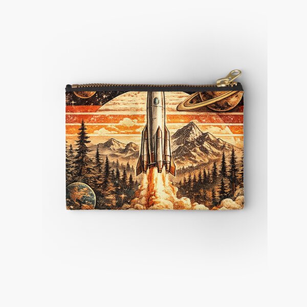 Item preview, Vintage Space Exploration Rocket Retro Sci Fi Design designed and sold by JustResultsCo.