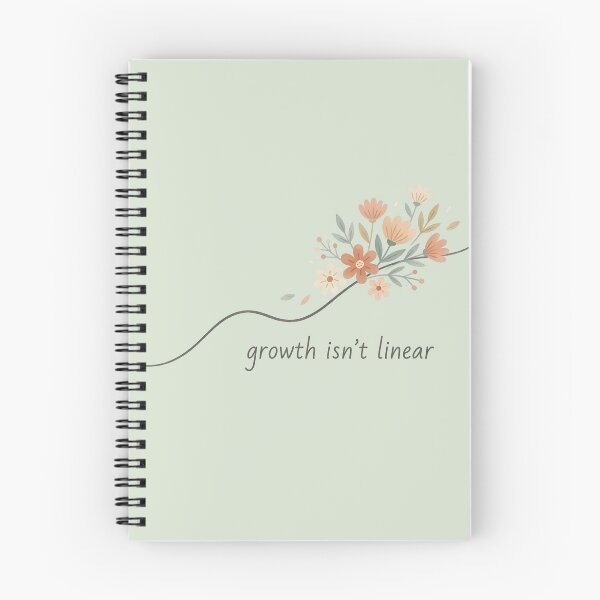 Item preview, Growth Isn’t Linear Wavy Line  designed and sold by VibeShift Studio.