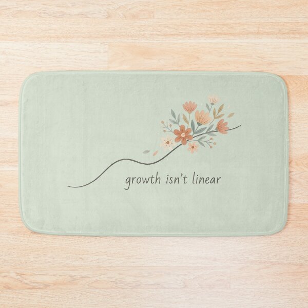 Item preview, Growth Isn’t Linear Wavy Line  designed and sold by VibeShift Studio.