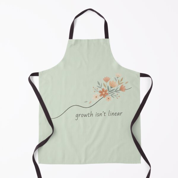 Item preview, Growth Isn’t Linear Wavy Line designed and sold by VibeShift Studio.